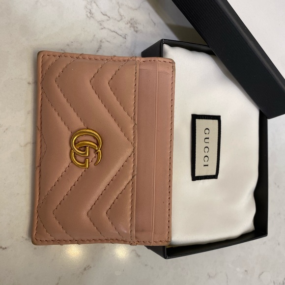 Gucci GG Marmont Card Holder Matelasse Leather - Picture 3 of 6
